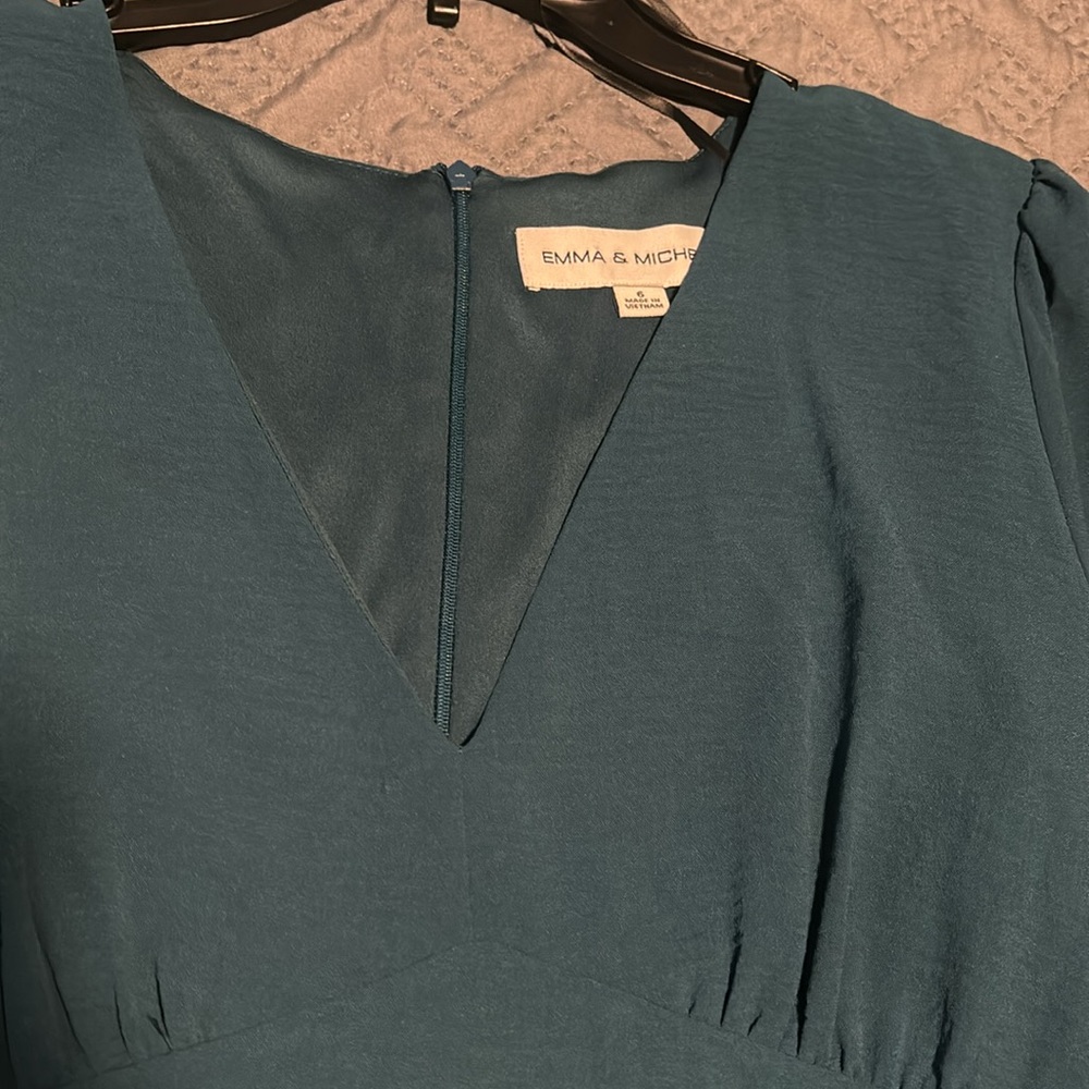 Teal blue dress - Picture 2 of 3